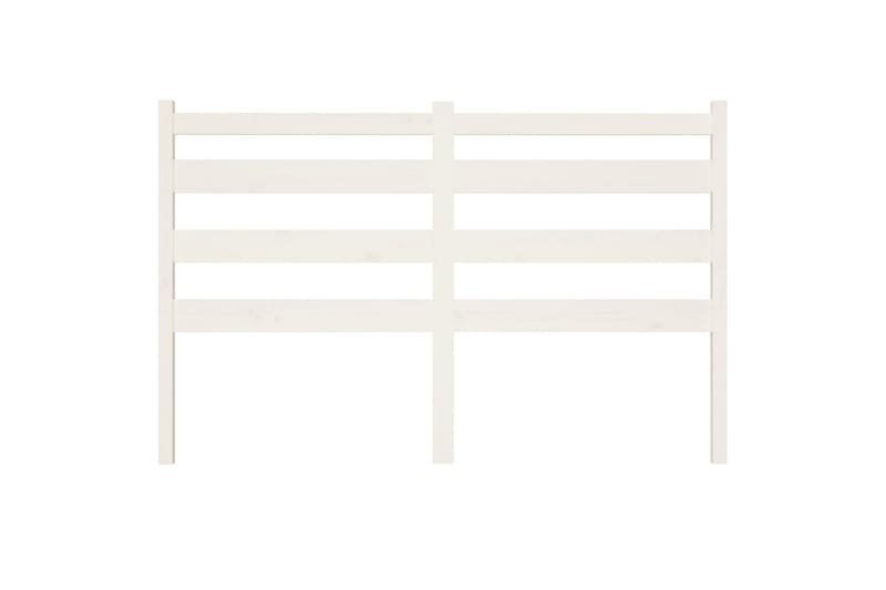 Sängynpääty valkoinen 166x4x100 cm täysi mänty - Valkoinen - Huonekalut - Sänky - Sängyn lisävarusteet & sängynpäädyt - Sängynpääty