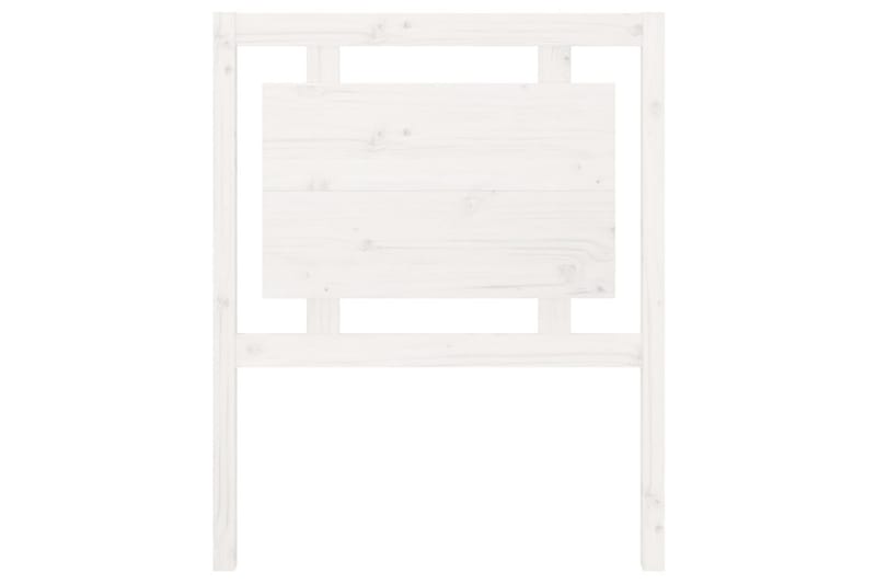 Sängynpääty valkoinen 80,5x4x100 cm täysi mänty - Valkoinen - Huonekalut - Sänky - Sängyn lisävarusteet & sängynpäädyt - Sängynpääty