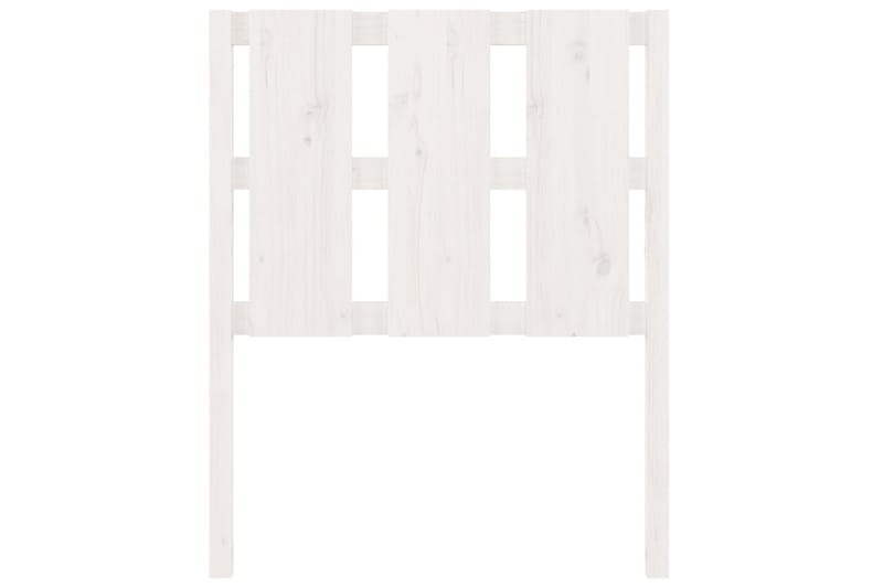 Sängynpääty valkoinen 80,5x4x100 cm täysi mänty - Valkoinen - Huonekalut - Sänky - Sängyn lisävarusteet & sängynpäädyt - Sängynpääty