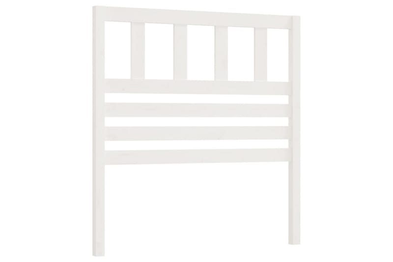 Sängynpääty valkoinen 81x4x100 cm täysi mänty - Valkoinen - Huonekalut - Sänky - Sängyn lisävarusteet & sängynpäädyt - Sängynpääty