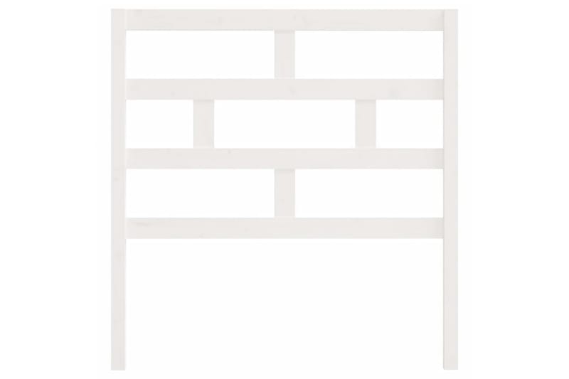 Sängynpääty valkoinen 81x4x100 cm täysi mänty - Valkoinen - Huonekalut - Sänky - Sängyn lisävarusteet & sängynpäädyt - Sängynpääty