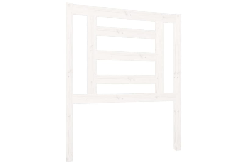 Sängynpääty valkoinen 81x4x100 cm täysi mänty - Valkoinen - Huonekalut - Sänky - Sängyn lisävarusteet & sängynpäädyt - Sängynpääty