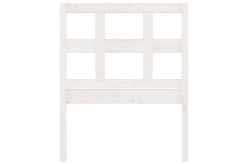 Sängynpääty valkoinen 95,5x4x100 cm täysi mänty - Valkoinen - Huonekalut - Sänky - Sängyn lisävarusteet & sängynpäädyt - Sängynpääty