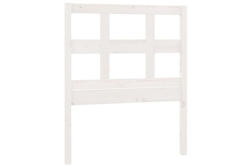 Sängynpääty valkoinen 95,5x4x100 cm täysi mänty - Valkoinen - Huonekalut - Sänky - Sängyn lisävarusteet & sängynpäädyt - Sängynpääty