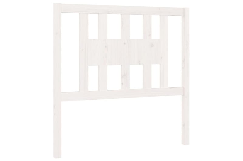 Sängynpääty valkoinen 96x4x100 cm täysi mänty - Valkoinen - Huonekalut - Sänky - Sängyn lisävarusteet & sängynpäädyt - Sängynpääty