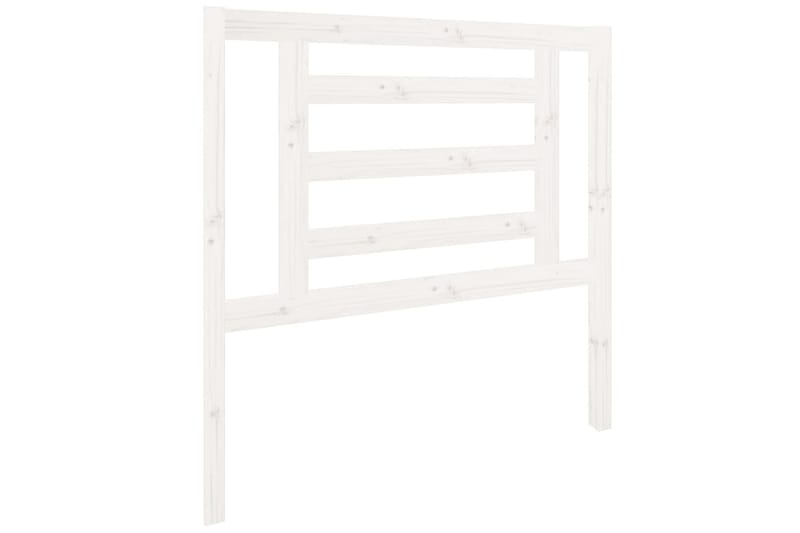 Sängynpääty valkoinen 96x4x100 cm täysi mänty - Valkoinen - Huonekalut - Sänky - Sängyn lisävarusteet & sängynpäädyt - Sängynpääty