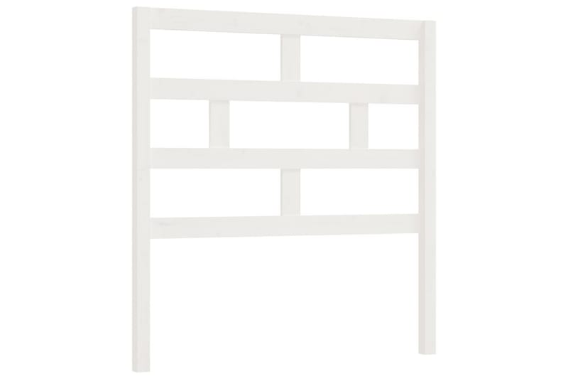 Sängynpääty valkoinen 96x4x100 cm täysi mänty - Valkoinen - Huonekalut - Sänky - Sängyn lisävarusteet & sängynpäädyt - Sängynpääty