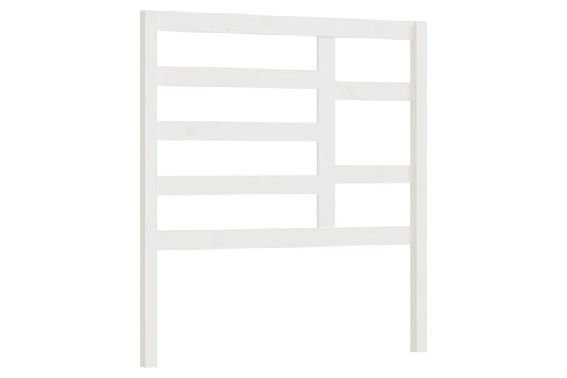 Sängynpääty valkoinen 96x4x104 cm täysi mänty - Valkoinen - Huonekalut - Sänky - Sängyn lisävarusteet & sängynpäädyt - Sängynpääty