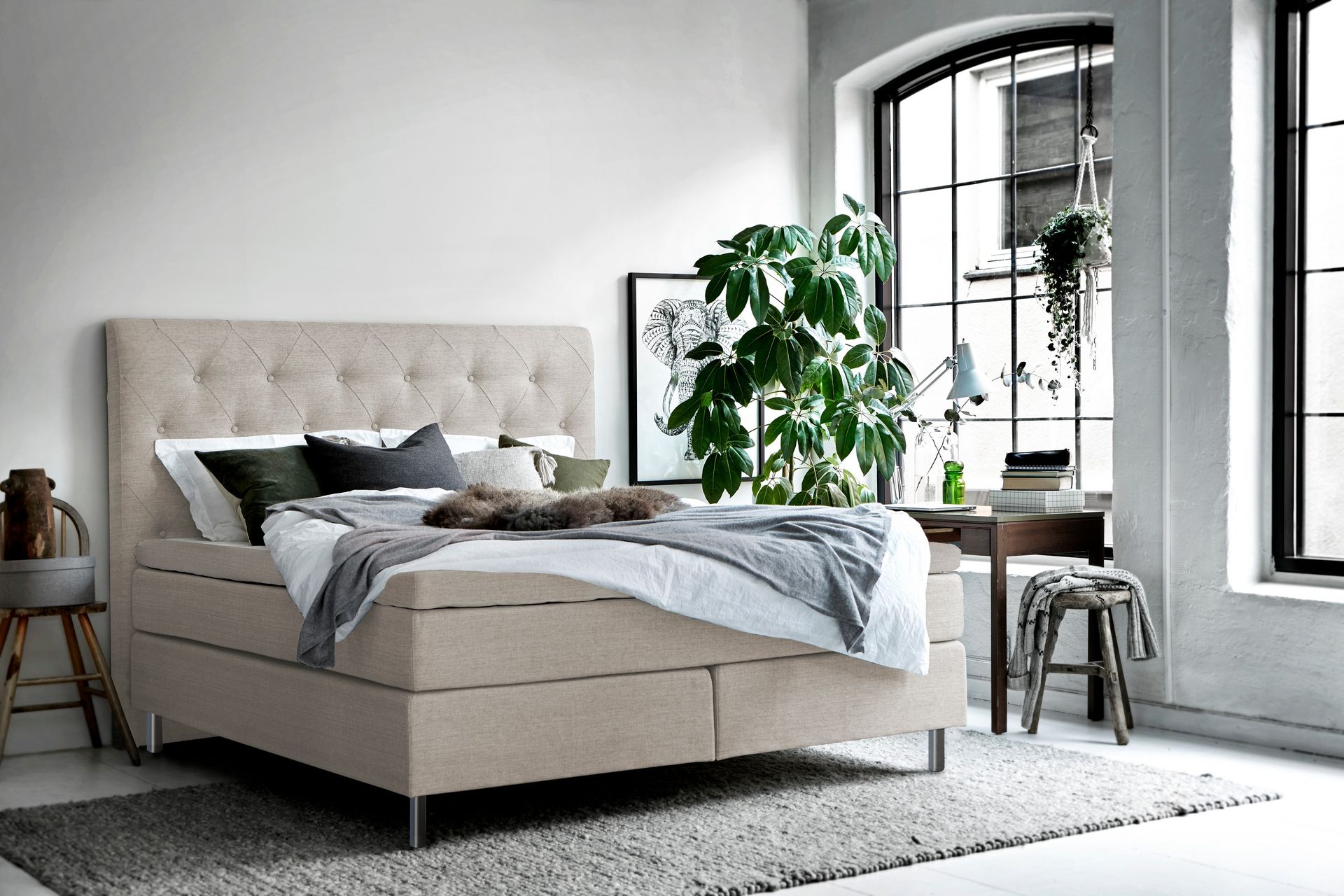 Sängynpääty Vretberga 150x120 cm - Beige - Huonekalut - Sänky - Sängyn lisävarusteet & sängynpäädyt - Sängynpääty