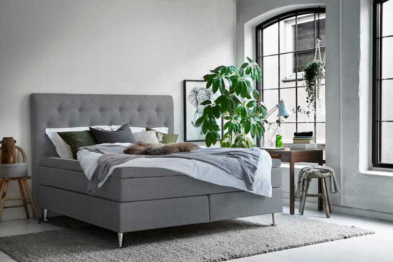 Sängynpääty Vretberga 150x120 cm - Harmaa - Huonekalut - Sänky - Sängyn lisävarusteet & sängynpäädyt - Sängynpääty