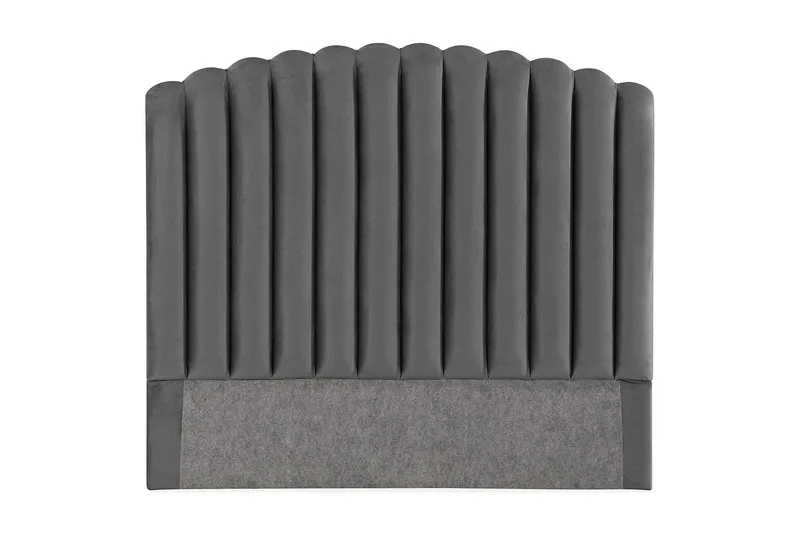 Sängynpääty Zehner 120 cm - Tummanharmaa/Sametti - Huonekalut - Sänky - Sängyn lisävarusteet & sängynpäädyt - Sängynpääty