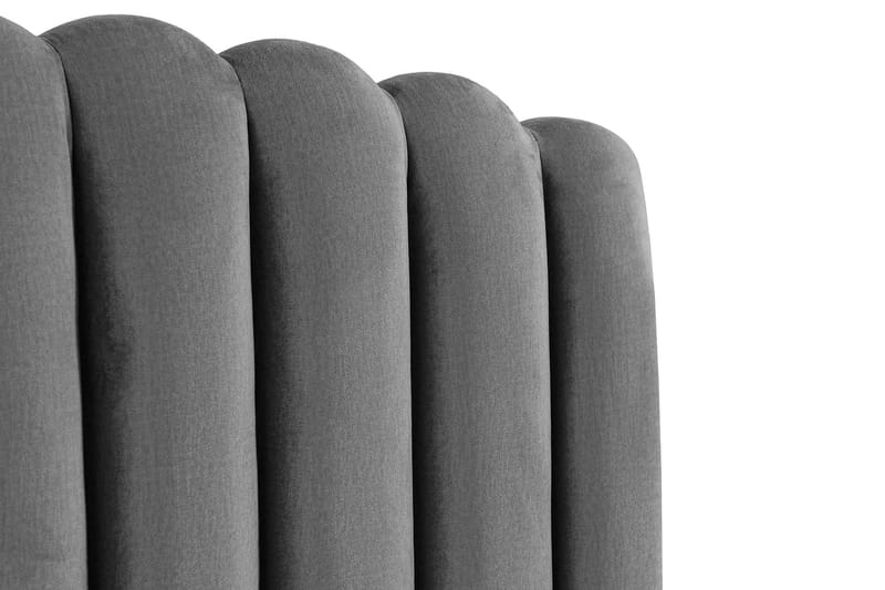 Sängynpääty Zehner 120 cm - Tummanharmaa/Sametti - Huonekalut - Sänky - Sängyn lisävarusteet & sängynpäädyt - Sängynpääty