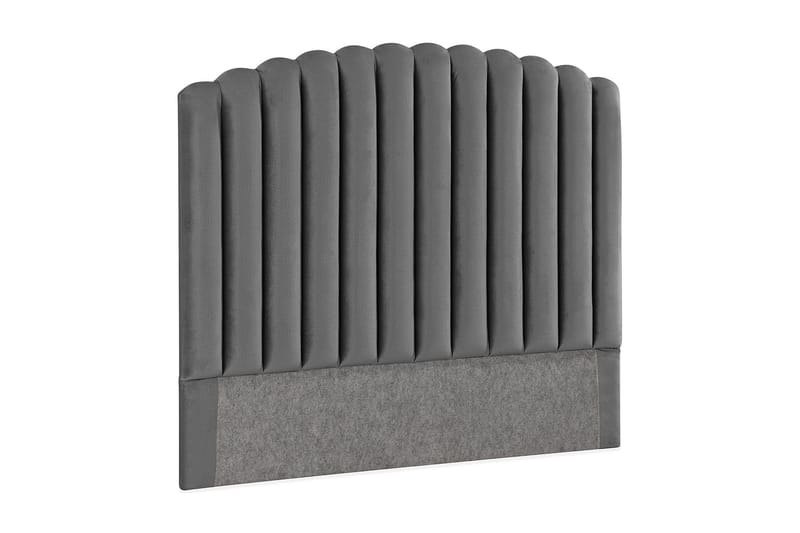 Sängynpääty Zehner 120 cm - Tummanharmaa/Sametti - Huonekalut - Sänky - Sängyn lisävarusteet & sängynpäädyt - Sängynpääty