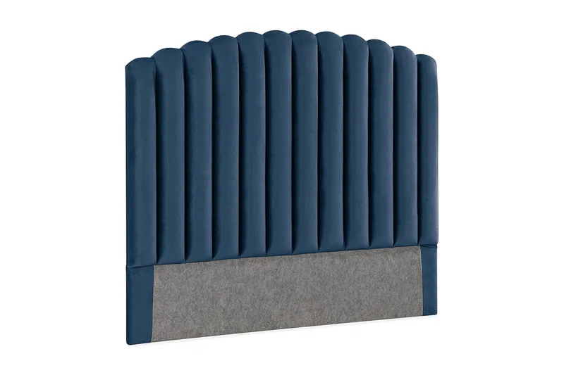 Sängynpääty Zehner 120 cm - Tummansininen/Sametti - Huonekalut - Sänky - Sängyn lisävarusteet & sängynpäädyt - Sängynpääty