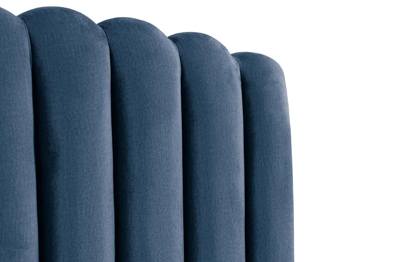 Sängynpääty Zehner 120 cm - Tummansininen/Sametti - Huonekalut - Sänky - Sängyn lisävarusteet & sängynpäädyt - Sängynpääty