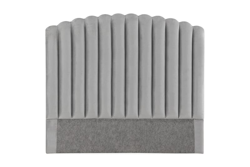 Sängynpääty Zehner 120 cm - Vaaleanharmaa/Sametti - Huonekalut - Sänky - Sängyn lisävarusteet & sängynpäädyt - Sängynpääty