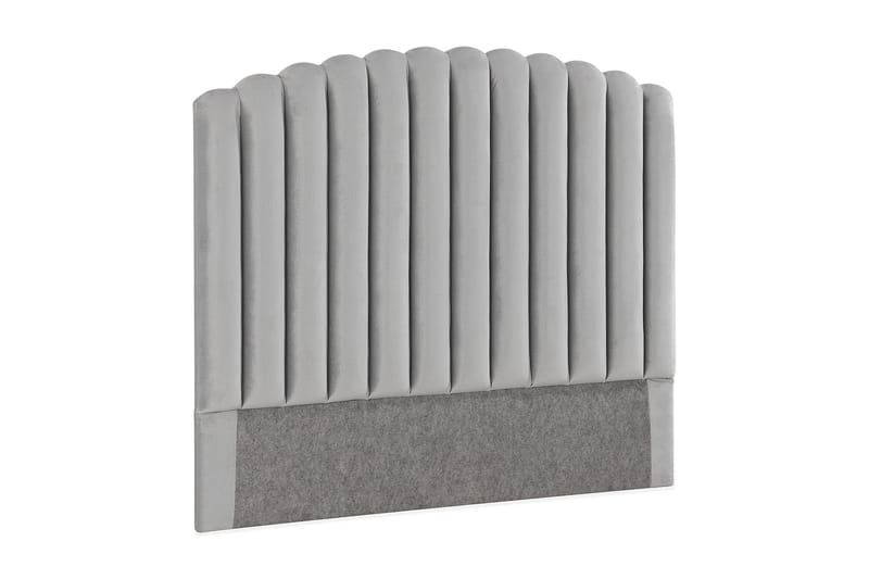Sängynpääty Zehner 120 cm - Vaaleanharmaa/Sametti - Huonekalut - Sänky - Sängyn lisävarusteet & sängynpäädyt - Sängynpääty