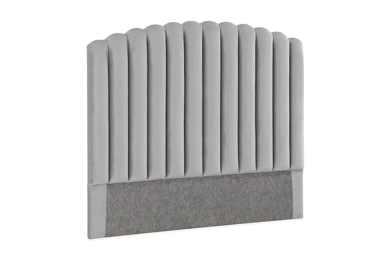 Sängynpääty Zehner 120 cm - Vaaleanharmaa/Sametti - Huonekalut - Sänky - Sängyn lisävarusteet & sängynpäädyt - Sängynpääty