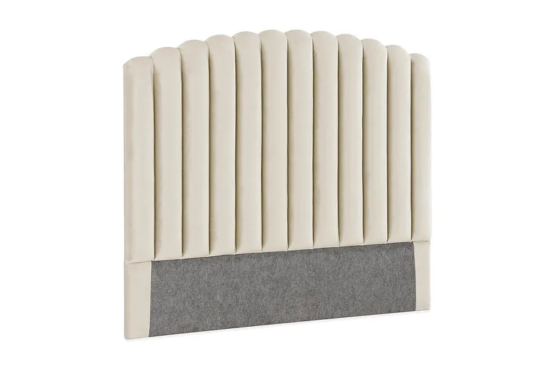Sängynpääty Zehner 140 cm - Beige/Sametti - Huonekalut - Sänky - Sängyn lisävarusteet & sängynpäädyt - Sängynpääty