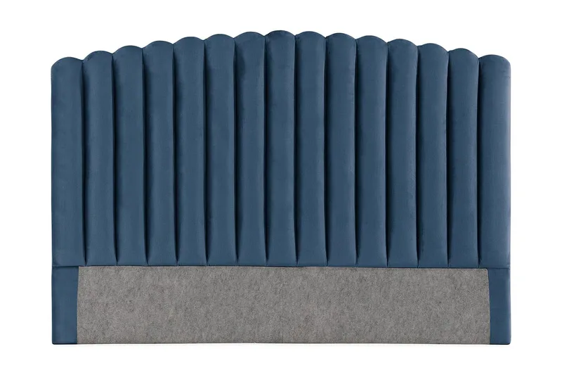 Sängynpääty Zehner 160 cm - Tummansininen/Sametti - Huonekalut - Sänky - Sängyn lisävarusteet & sängynpäädyt - Sängynpääty