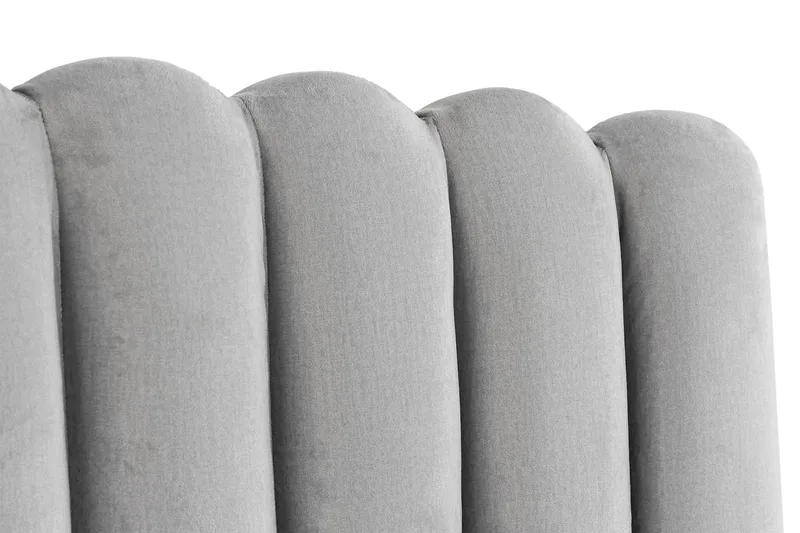 Sängynpääty Zehner 160 cm - Vaaleanharmaa/Sametti - Huonekalut - Sänky - Sängyn lisävarusteet & sängynpäädyt - Sängynpääty