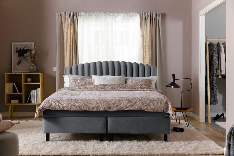 Sängynpääty Zehner 180 cm - Tummanharmaa/Sametti - Huonekalut - Sänky - Sängyn lisävarusteet & sängynpäädyt - Sängynpääty