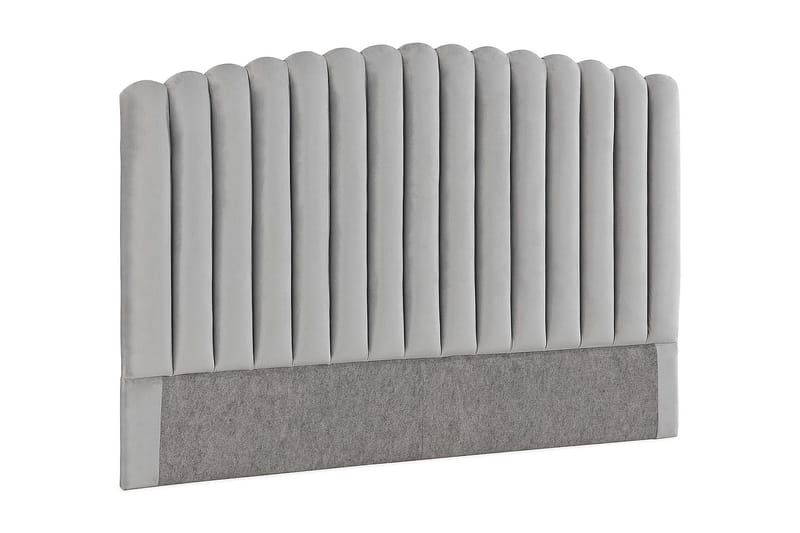 Sängynpääty Zehner 180 cm - Vaaleanharmaa/Sametti - Huonekalut - Sänky - Sängyn lisävarusteet & sängynpäädyt - Sängynpääty