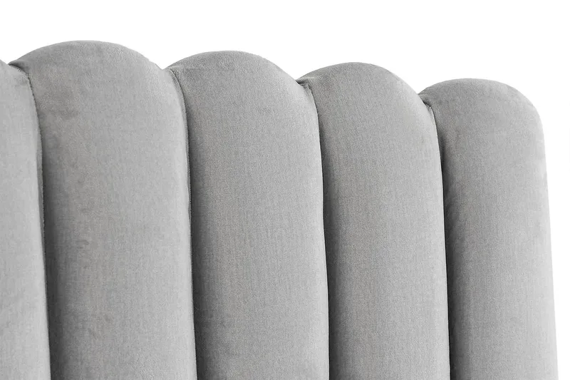 Sängynpääty Zehner 180 cm - Vaaleanharmaa/Sametti - Huonekalut - Sänky - Sängyn lisävarusteet & sängynpäädyt - Sängynpääty