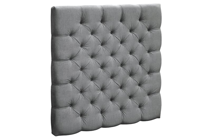 Sängynpääty Paraiso 120 cm Napit - Harmaa - Huonekalut - Sänky - Sängyn lisävarusteet & sängynpäädyt - Sängynpääty