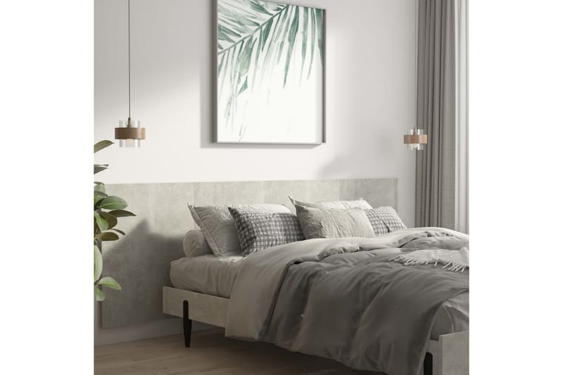 Seinäkiinnitettävä Sängynpääty harm. 200x1,5x80 cm tekninen - Harmaa - Huonekalut - Sänky - Sängyn lisävarusteet & sängynpäädyt - Sängynpääty