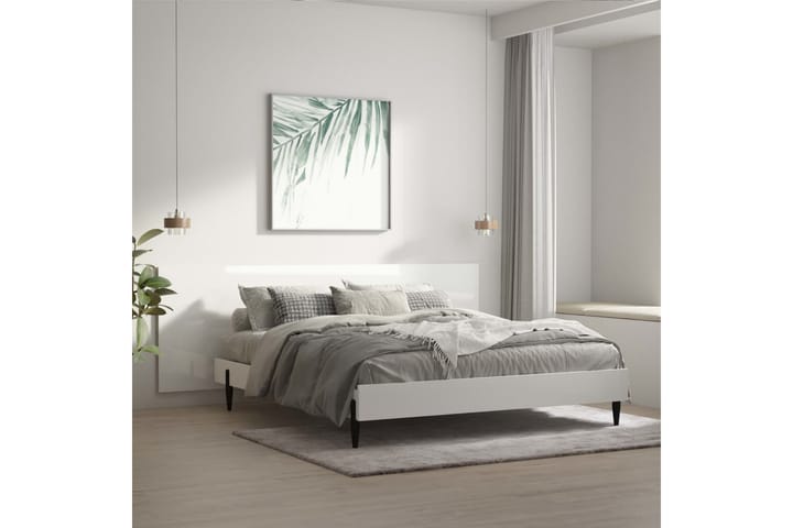 Seinäkiinnitettävä Sängynpääty valk. 200x1,5x80 cm tekninen - Valkoinen - Sängynpääty