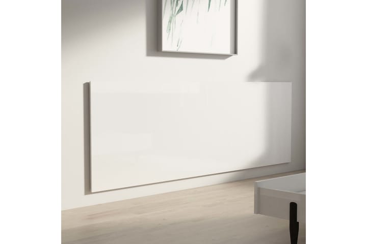 Seinäkiinnitettävä Sängynpääty valk. 200x1,5x80 cm tekninen - Valkoinen - Sängynpääty