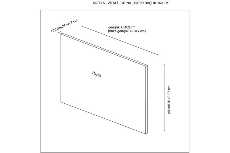 Sängynpääty Sonyi 160 Antrasiitti - Antrasiitti - Huonekalut - Sänky - Sängyn lisävarusteet & sängynpäädyt - Sängynpääty