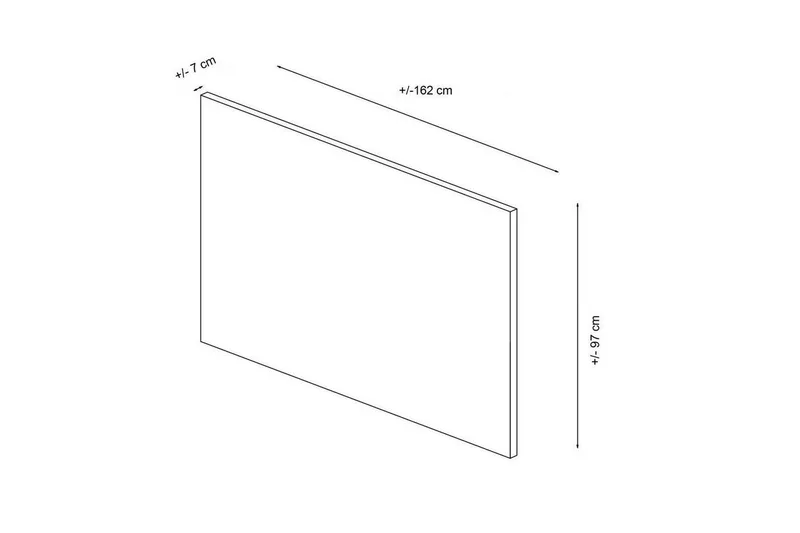 Sängynpääty Sudamal beige - 162 x 7 x 97 cm - Huonekalut - Sänky - Sängyn lisävarusteet & sängynpäädyt - Sängynpääty