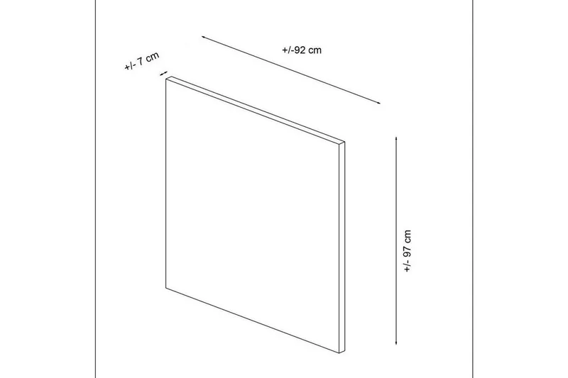 Sängynpääty Sudamal beige - 92 x 7 x 97 cm - Huonekalut - Sänky - Sängyn lisävarusteet & sängynpäädyt - Sängynpääty