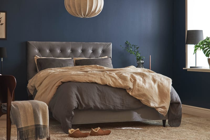 Taston Sängynpääty 141x61 cm - Harmaa - Huonekalut - Sänky - Sängyn lisävarusteet & sängynpäädyt - Sängynpääty