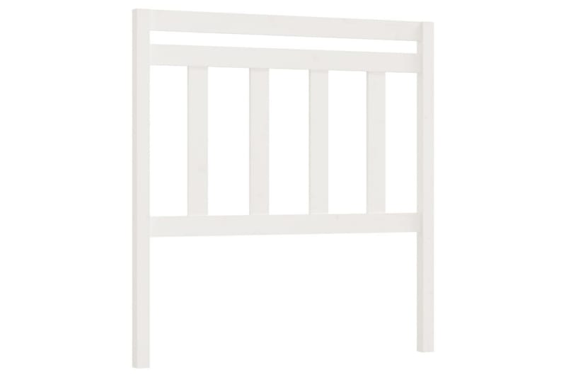 Sängynpääty valkoinen 106x4x100 cm täysi mänty - Valkoinen - Huonekalut - Sänky - Sängyn lisävarusteet & sängynpäädyt - Sängynpääty