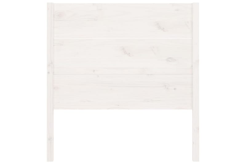 Sängynpääty valkoinen 106x4x100 cm täysi mänty - Valkoinen - Huonekalut - Sänky - Sängyn lisävarusteet & sängynpäädyt - Sängynpääty
