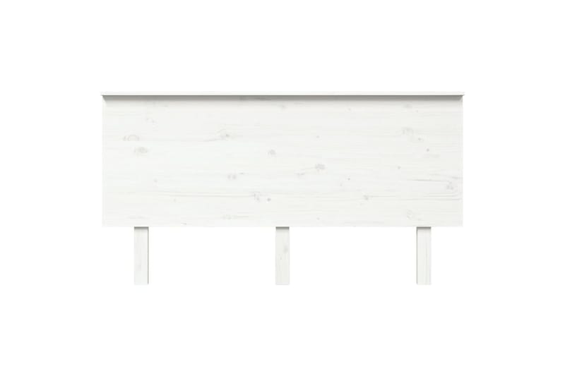 Sängynpääty valkoinen 154x6x82,5 cm täysi mänty - Valkoinen - Huonekalut - Sänky - Sängyn lisävarusteet & sängynpäädyt - Sängynpääty