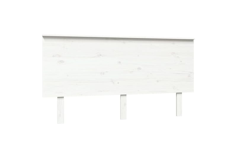 Sängynpääty valkoinen 154x6x82,5 cm täysi mänty - Valkoinen - Huonekalut - Sänky - Sängyn lisävarusteet & sängynpäädyt - Sängynpääty