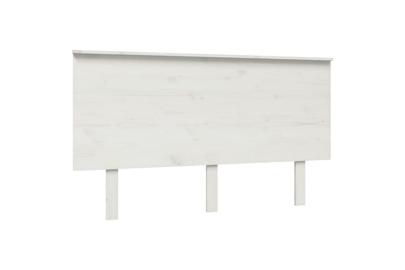 Sängynpääty valkoinen 184x6x82,5 cm täysi mänty - Valkoinen - Huonekalut - Sänky - Sängyn lisävarusteet & sängynpäädyt - Sängynpääty