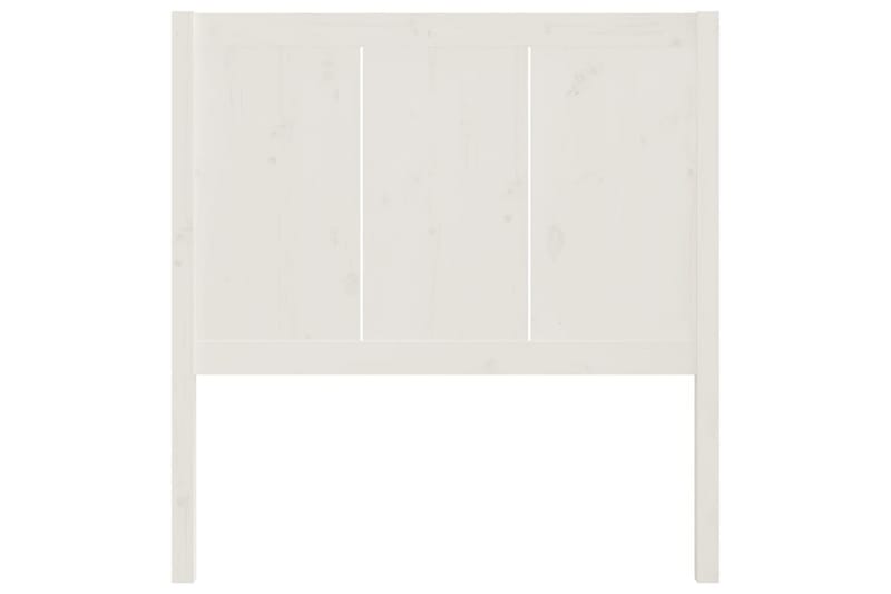 Sängynpääty valkoinen 80,5x4x100 cm täysi mänty - Valkoinen - Huonekalut - Sänky - Sängyn lisävarusteet & sängynpäädyt - Sängynpääty