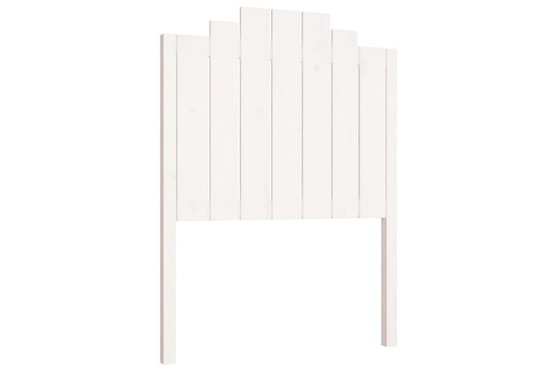 Sängynpääty valkoinen 81x4x110 cm täysi mänty - Valkoinen - Huonekalut - Sänky - Sängyn lisävarusteet & sängynpäädyt - Sängynpääty