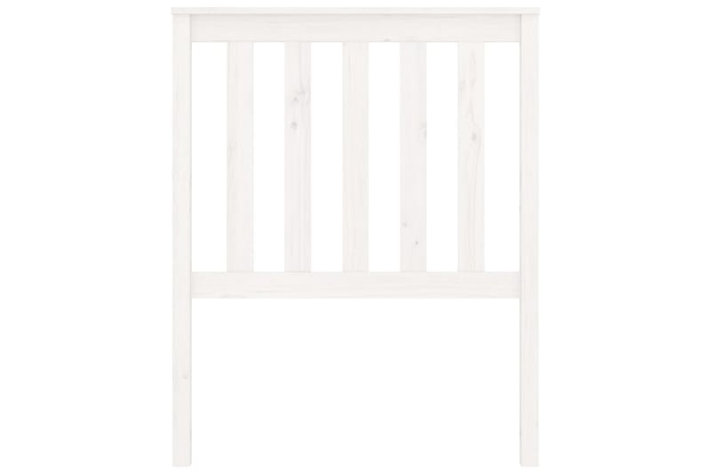 Sängynpääty valkoinen 81x6x101 cm täysi mänty - Valkoinen - Huonekalut - Sänky - Sängyn lisävarusteet & sängynpäädyt - Sängynpääty