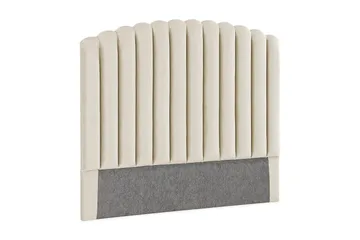 Sängynpääty Zehner 140 cm - Beige/Sametti - Huonekalut - Sänky - Sängyn lisävarusteet & sängynpäädyt - Sängynpääty