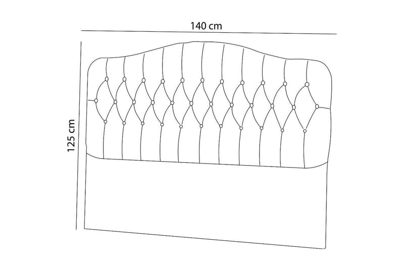 Subato Sängynpääty 140 cm - Tummanharmaa - Huonekalut - Sänky - Sängyn lisävarusteet & sängynpäädyt - Sängynpääty