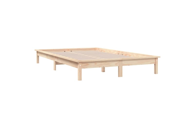 Sängynrunko 150x200 cm täysi mänty 5FT King Size - Ruskea - Huonekalut - Sänky - Sänkykehikot & sängynrungot