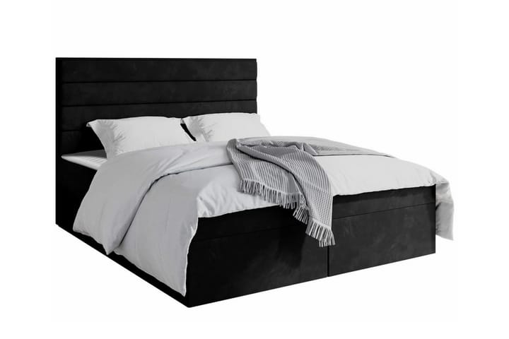 Sängynrunko Bandon 140x200 cm - Musta - Sänkykehikot & sängynrungot