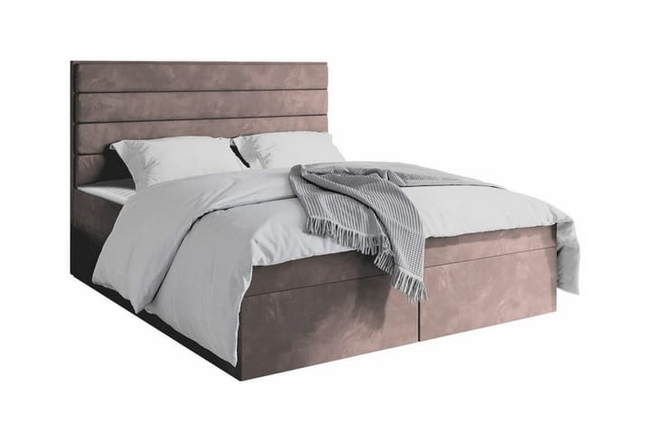 Sängynrunko Bandon 140x200 cm - Vaaleanpunainen - Sänkykehikot & sängynrungot