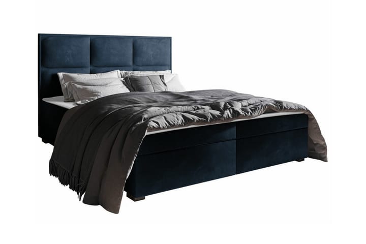 Sängynrunko Bandon 160x200 cm - Tummansininen - Sänkykehikot & sängynrungot